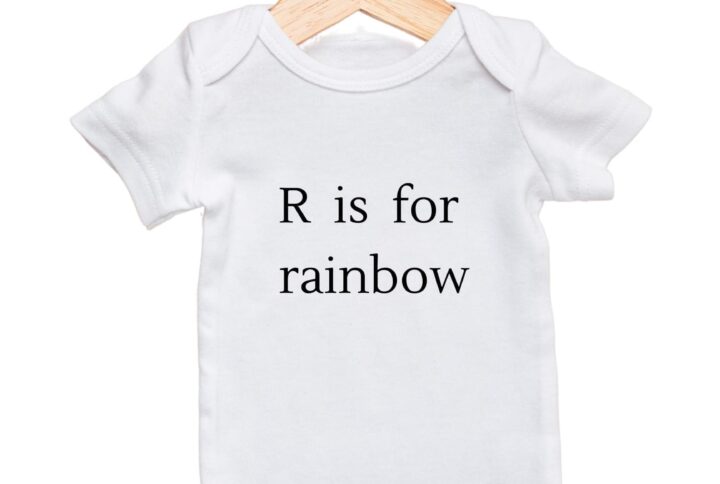 Βρεφικό φορμάκι R IS FOR RAINBOW