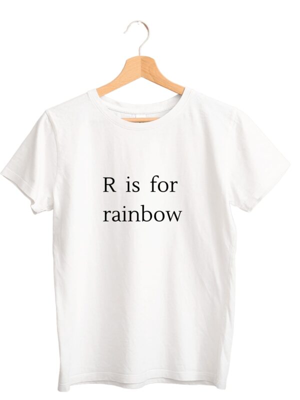 Παιδικό T-shirt R IS FOR RAINBOW