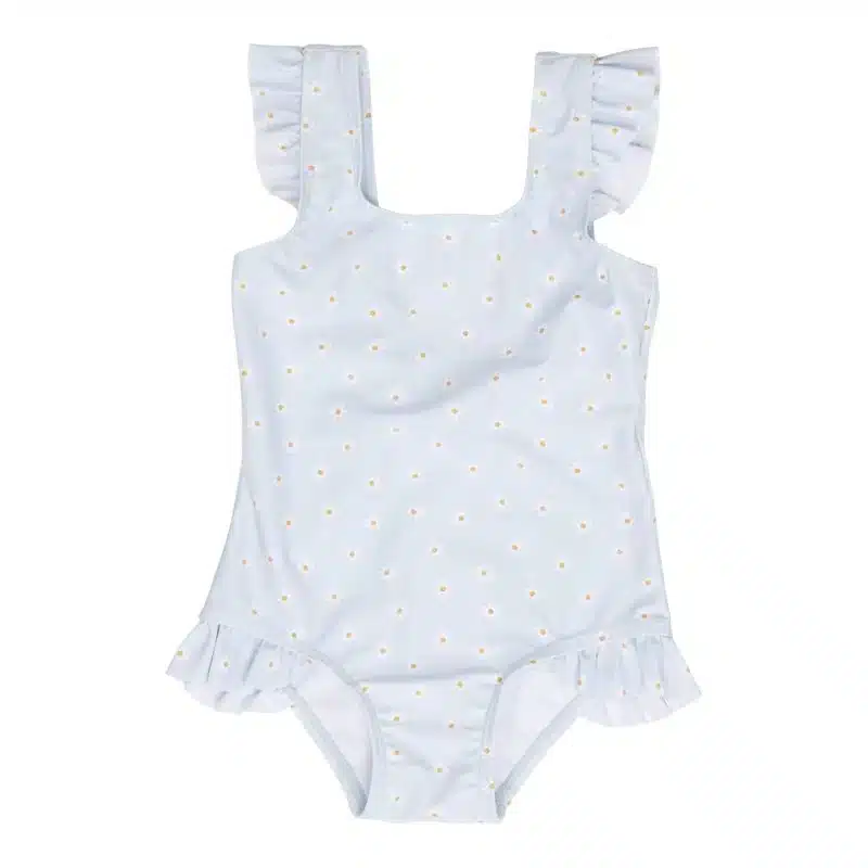 LITTLE DUTCH. Oλόσωμο μαγιό με βολάν για κορίτσια Daisy – Νο 62/68 LITTLE DUTCH 24,99€  Πού είναι η πισίνα;! Αυτό το χαριτωμένο μικρό μαγιό σας προσκαλεί να κολυμπήσετε και να κολυμπήσετε! Το απαλό και ελαστικό ύφασμα από ανακυκλωμένο πολυεστέρα θα είναι τόσο άνετο όταν κολυμπάτε στην πισίνα ή όταν παίζετε έξω στην άμμο. Τα βολάν γύρω από στους ώμους και τη μέση προσθέτουν μια αξιολάτρευτη πινελιά στο καλοκαιρινό στιλ. Κατασκευασμένο από προστατευτικό ύφασμα UV.  Υλικό: 85% ανακυκλωμένος πολυεστέρας/15% ελαστίνη Οδηγίες πλυσίματος: Πλύσιμο στο πλυντήριο στους 30 βαθμούς, ήπιος κύκλος. Μη σιδερώνετε. Χωρίς λευκαντικό. Δεν είναι κατάλληλο για στεγνωτήριο Προειδοποίηση: ξεπλύνετε με κρύο καθαρό νερό μετά τη χρήση