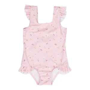 LITTLE DUTCH. Oλόσωμο μαγιό με βολάν για κορίτσια Little Pink Flowers